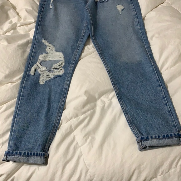 Topshop Ripped Mom Jeans - Picture 5 of 6